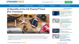 
                            8. 33 Benefits of the Citi Premier℠ Card - For Travelers ...