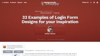 
                            10. 33 Examples of Login Form Designs for your Inspiration - Designmodo