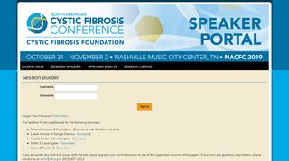
                            9. 33rd Annual North American Cystic Fibrosis Conference (NACFC ...