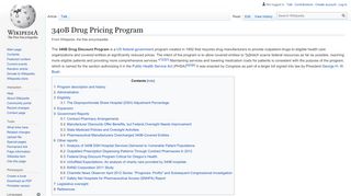 
                            8. 340B Drug Pricing Program - Wikipedia