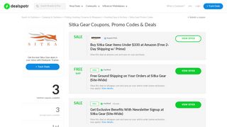 
                            9. 35% Off Sitka Gear Coupon Code (Verified Aug ’19) — Dealspotr