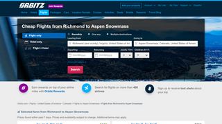 
                            5. $356 Flights from Richmond to Aspen Snowmass: RIC to ASE Flights ...