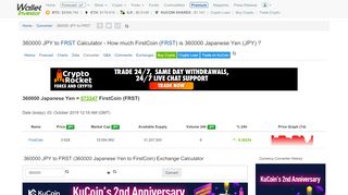 
                            4. 360000 JPY to FRST (360000 Japanese Yen to FirstCoin ...