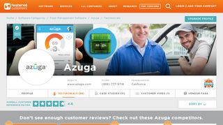 
                            7. 38 Azuga Customer Testimonials & Customer References ...