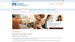 
                            3. 3D Secure - Volksbank RheinAhrEifel