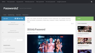 
                            4. 3DGirlz Password | PasswordsZ