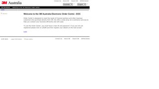 
                            2. 3M Australia Electronic Order Centre - EOC User Id Assistance