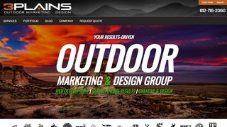 
                            3. 3plains - Outdoor Marketing Group | Digital, Creative, Websites, SEO