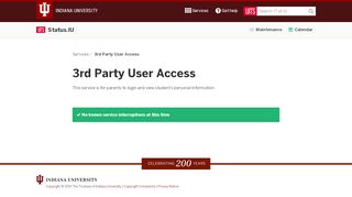 
                            6. 3rd Party User Access | Status.IU