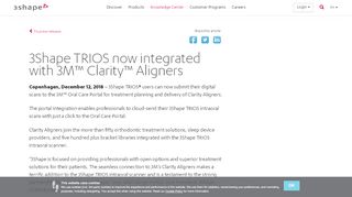 
                            8. 3Shape TRIOS now integrated with 3M™ Clarity™ Aligners
