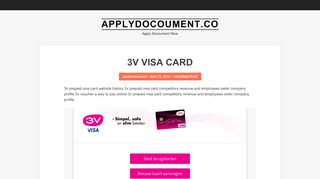 
                            8. 3v visa card | Applydocoument.co