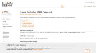 
                            3. 3ware Controller 3DM2 Password - Thomas-Krenn-Wiki