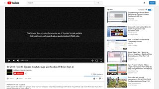 
                            5. 4# 2014 How to Bypass Youtube Age Verification Without ...