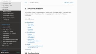 
                            2. 4. Devilbox intranet — Devilbox 1.0 documentation