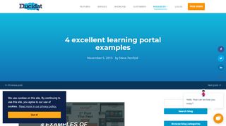 
                            7. 4 examples of excellent learning portals - Elucidat
