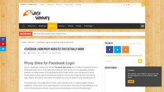 
                            5. 4 Facebook Login Proxy Websites that Actually Work