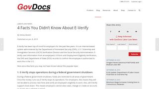 
                            8. 4 Facts You Didn't Know About E-Verify - GovDocs
