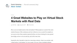 
                            1. 4 Great Websites to Play on Virtual Stock Markets with ...