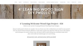 
                            6. 4' Leaning Wood Sign Projects - createitdiystudio.com