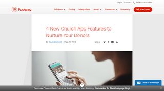 
                            4. 4 New Church App Features to Nurture Your Donors - Pushpay