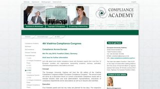 
                            5. 4. Viadrina Compliance Congress - Compliance Academy GmbH