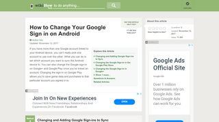 
                            8. 4 Ways to Change Your Google Sign in on Android - wikiHow