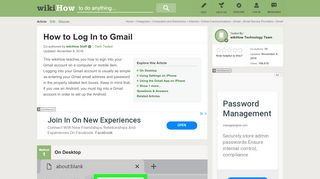 
                            8. 4 Ways to Log In to Gmail - wikiHow