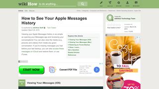 
                            1. 4 Ways to See Your Apple Messages History - wikiHow