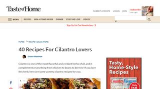 
                            7. 40 Cilantro Recipes For Herb Lovers | Taste of Home