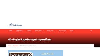 
                            7. 40+ Login Page Design Inspirations - Web3mantra