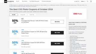 
                            3. 40% OFF CVS Photo Coupons in August 2019 | CNN Coupons