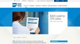 
                            1. $400 credit for CPD online - ANMF