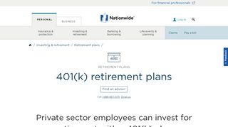 
                            8. 401(k) Retirement Plans – Nationwide