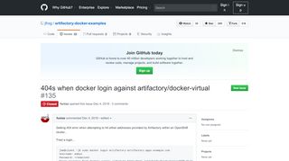 
                            6. 404s when docker login against artifactory/docker-virtual ...