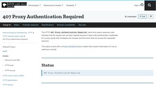 
                            9. 407 Proxy Authentication Required - HTTP | MDN