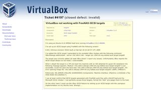 
                            6. #4197 (VirtualBox not working with FreeNAS iSCSI targets ...