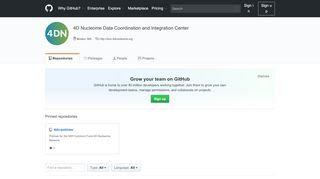 
                            5. 4D Nucleome Data Coordination and Integration Center · GitHub
