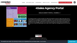 
                            1. 4Sales Agency Portal, Channel 4 | Campaign Media Awards