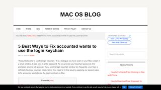 
                            7. 5 Best Ways to Fix accountsd wants to use the login keychain