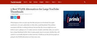 
                            8. 5 Best YT2FB Alternatives for Large YouTube Thumbnails ...