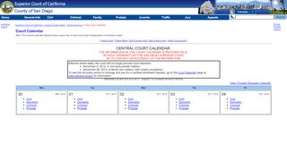 
                            9. 5-Day Court Calendar - San Diego Superior Court