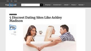 
                            8. 5 Discreet Dating Sites Like Ashley Madison