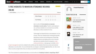 
                            7. 5 Free Websites To Maintain Attendance Records Online