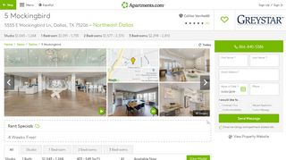 
                            6. 5 Mockingbird Apartments - Dallas, TX | Apartments.com