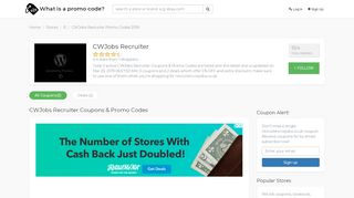 
                            7. 5% OFF CWJobs Recruiter Coupons & Promo …