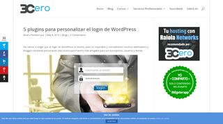 
                            8. 5 plugins para personalizar el login de WordPress  …