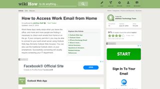 
                            4. 5 Ways to Access Work Email from Home - wikiHow