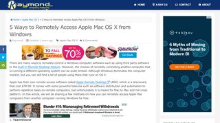 
                            9. 5 Ways to Remotely Access Apple Mac OS X from Windows ...
