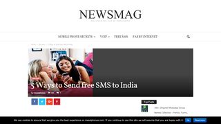 
                            6. 5 Ways to Send free SMS to India - messiphones.com