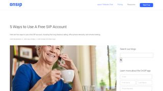 
                            2. 5 Ways to Use A Free SIP Account - OnSIP